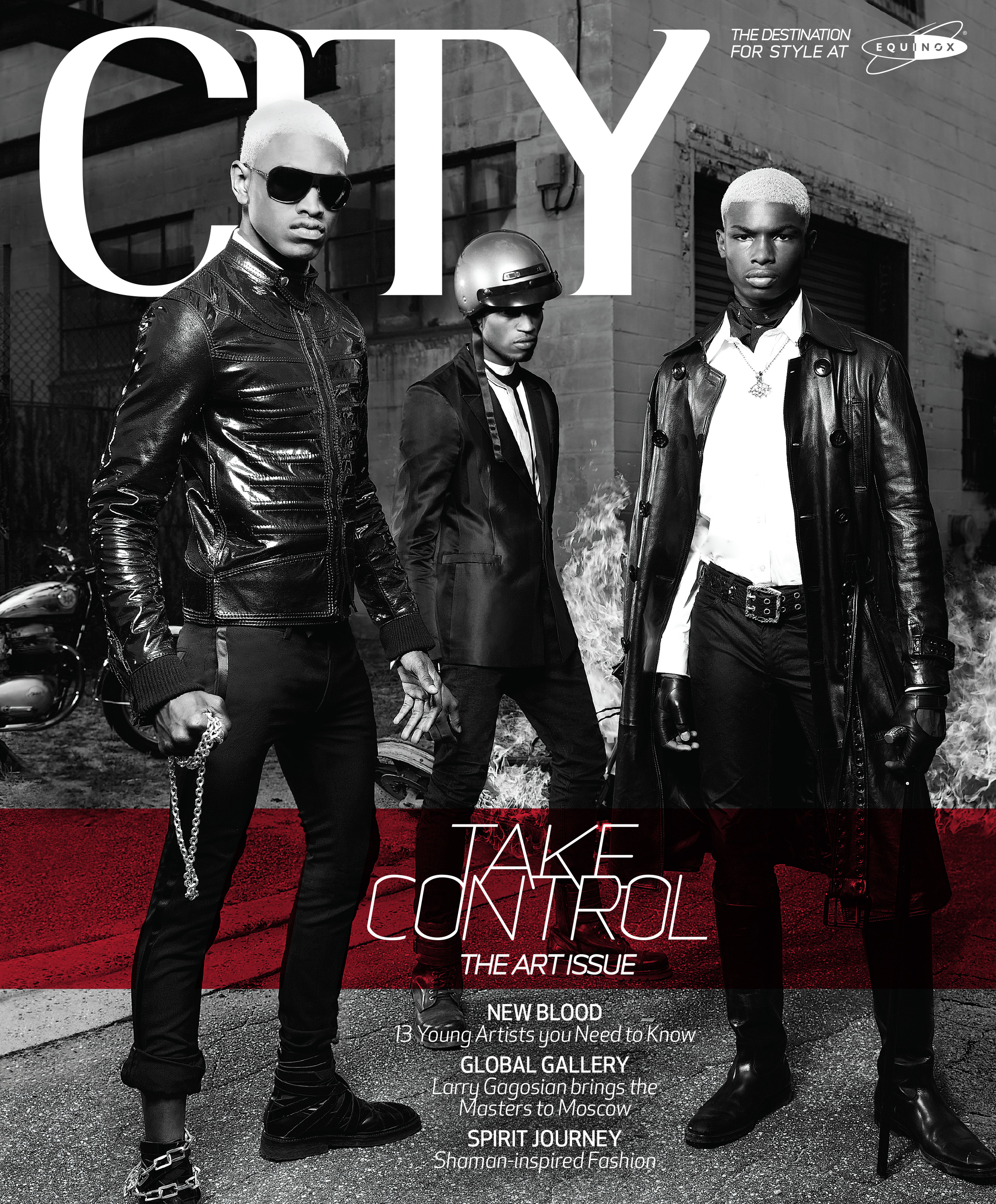  Sample CITY Cover including Equinox branding as the magazine was available in all nationwide Equinox fitness clubs. 2008. 