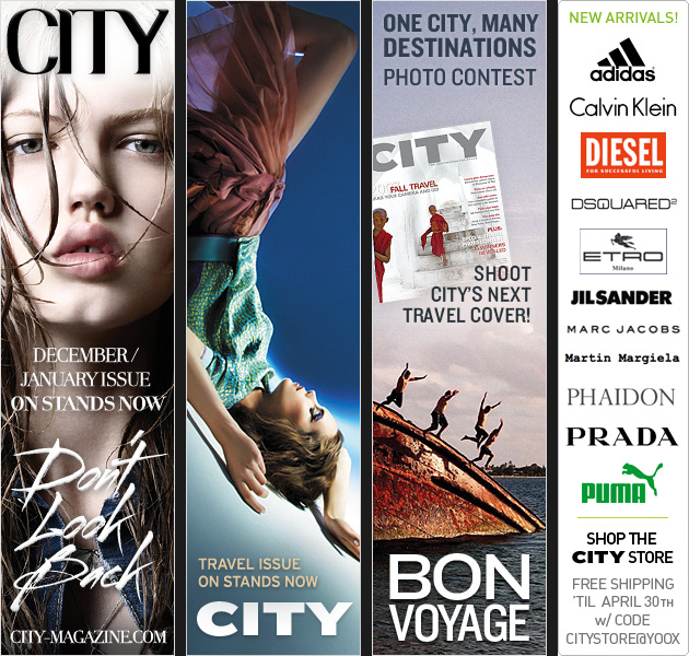 Assorted skyscraper ad units for CITY and its partnerships. 2007–2009.