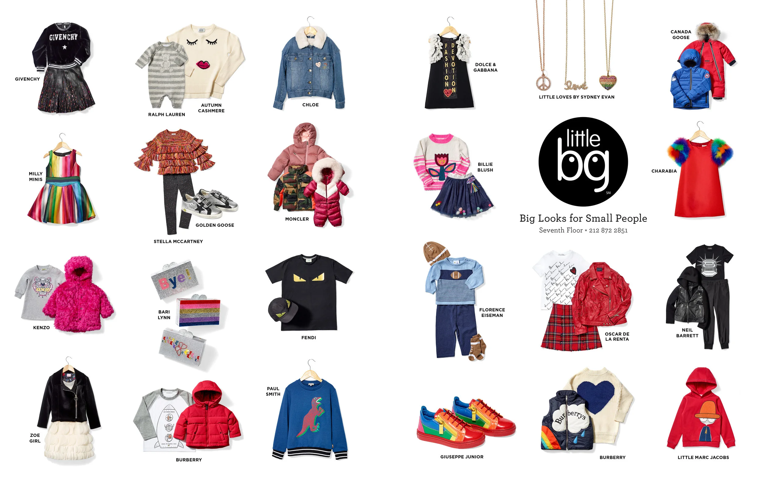 Advertisement for Little BG within Bergdorf Goodman’s Fall 2018 Magazine. 19 x 10.875”. On-set Art Direction and Styling. Photographer Jens Mortensen.