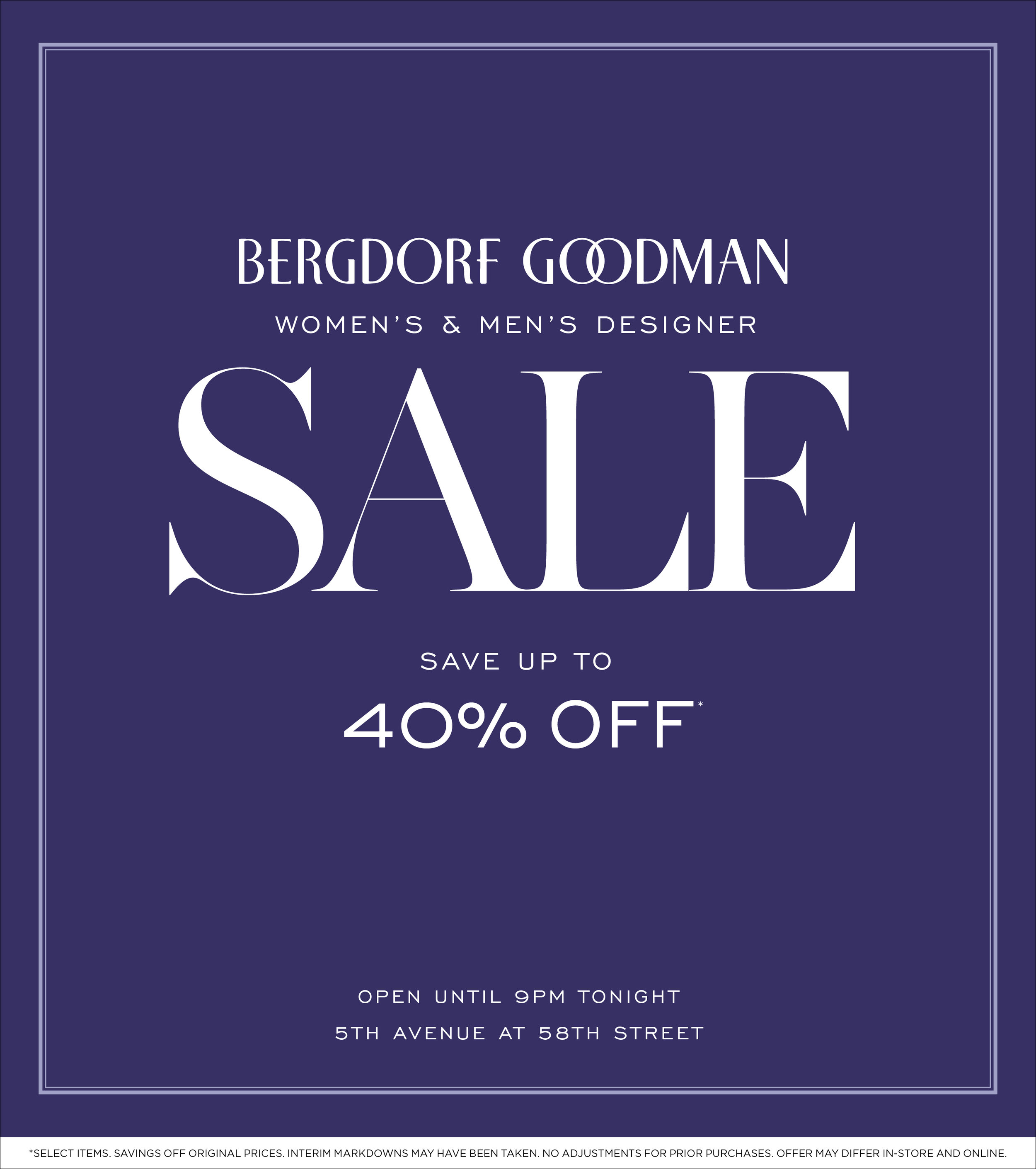 Bergdorf Goodman  Bergdorf goodman, Sale design, ? logo