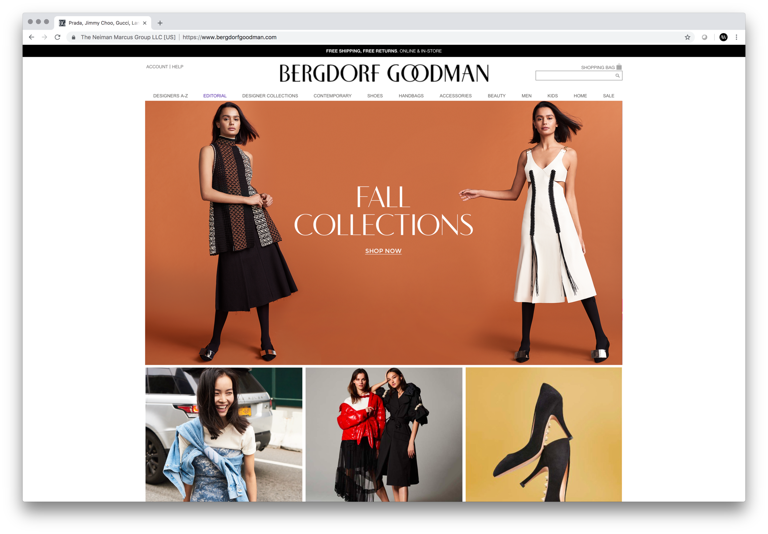 On-Figure shoots appearing on BergdorfGoodman.com / ecommerce. On-set Art Direction. Photographer Zackary Michael, Stylist Nancy Goold.