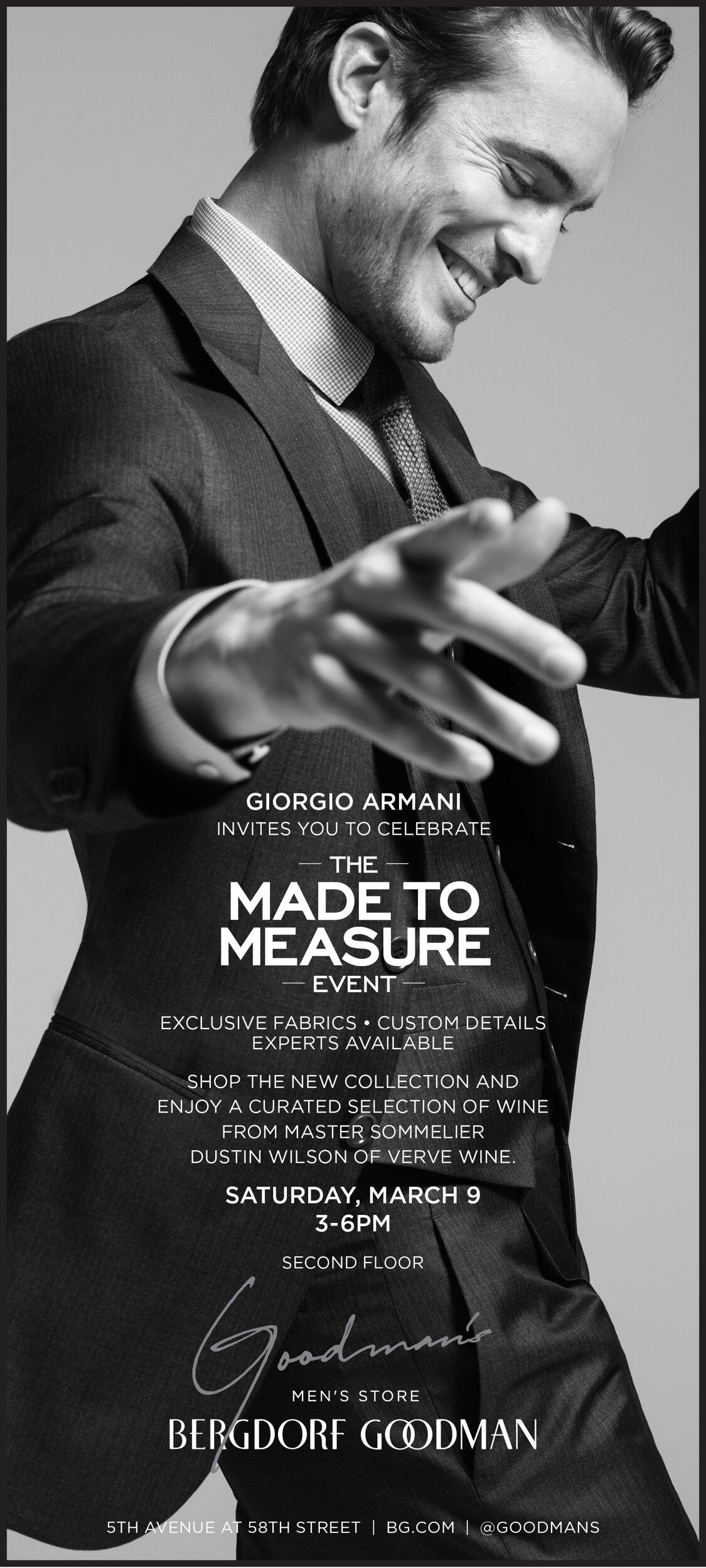  Sales Associate Email design for the 2019 Made to Measure campaign. 