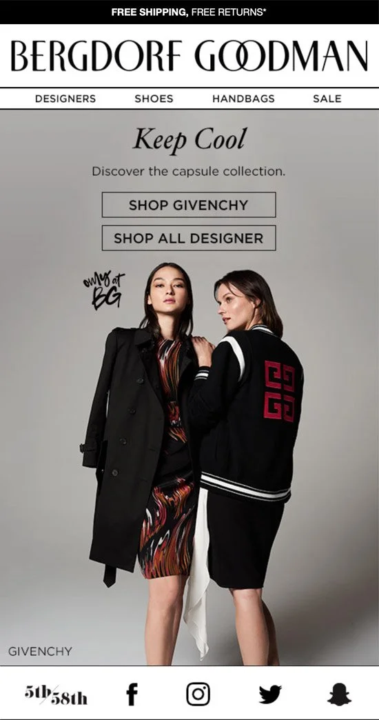 Ecomm shoot appearing on Givenchy email. On-set Art Direction. Photographer Zackary Michael, Stylist Nancy Goold.