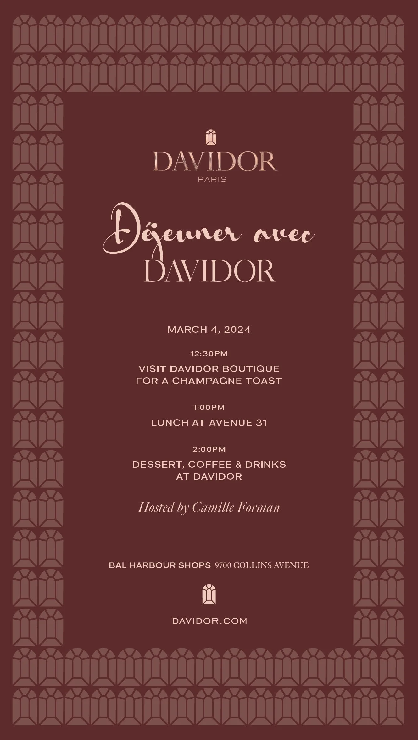  Bal Harbour Shops’ Boutique Shopping Event Invitation 