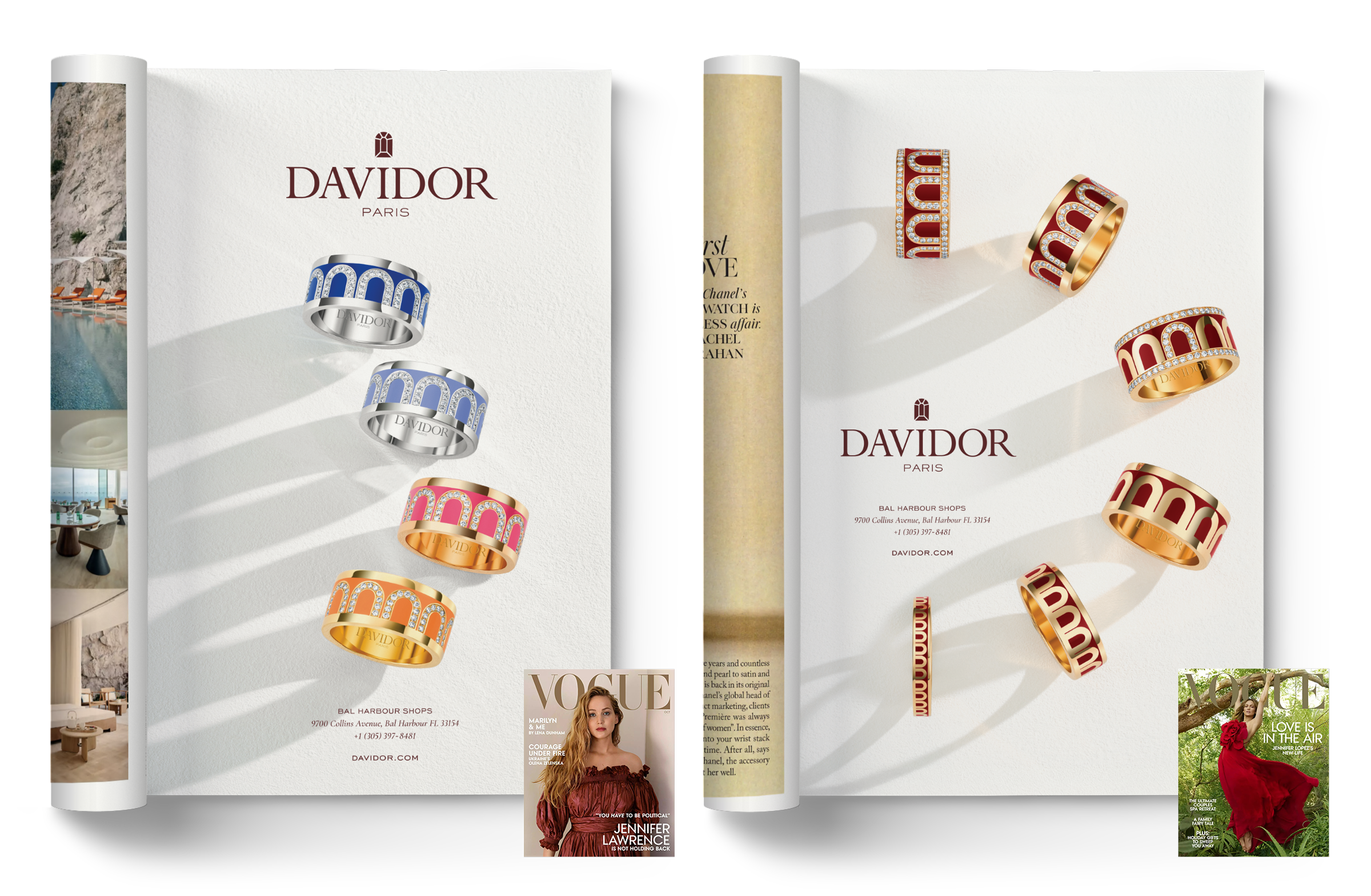   VOGUE  October and December 2022 Magazine Advertisements (South Florida Region)  
