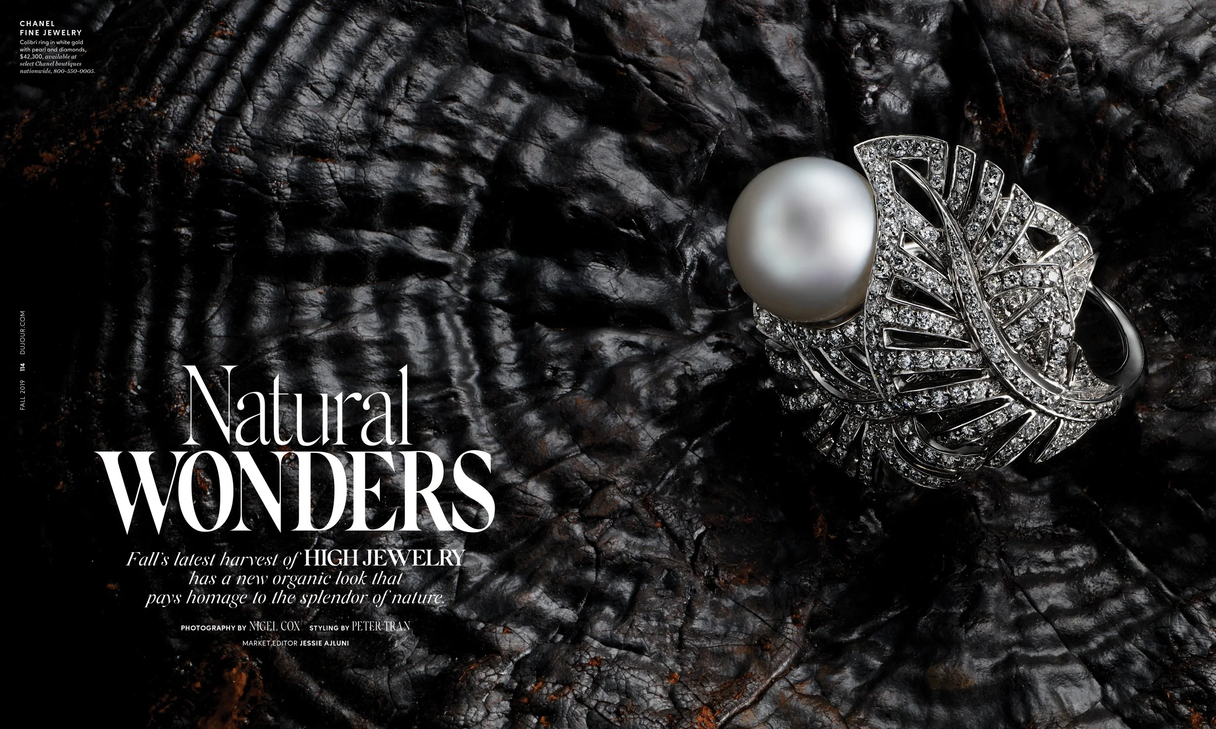  Jewelry Editorial Features for   DuJour  , when I served as the magazine’s Creative Director for over six years.  These stories encompass photoshoot creative direction / concepts, booking and collaborating with each photographer, on-set photo art di