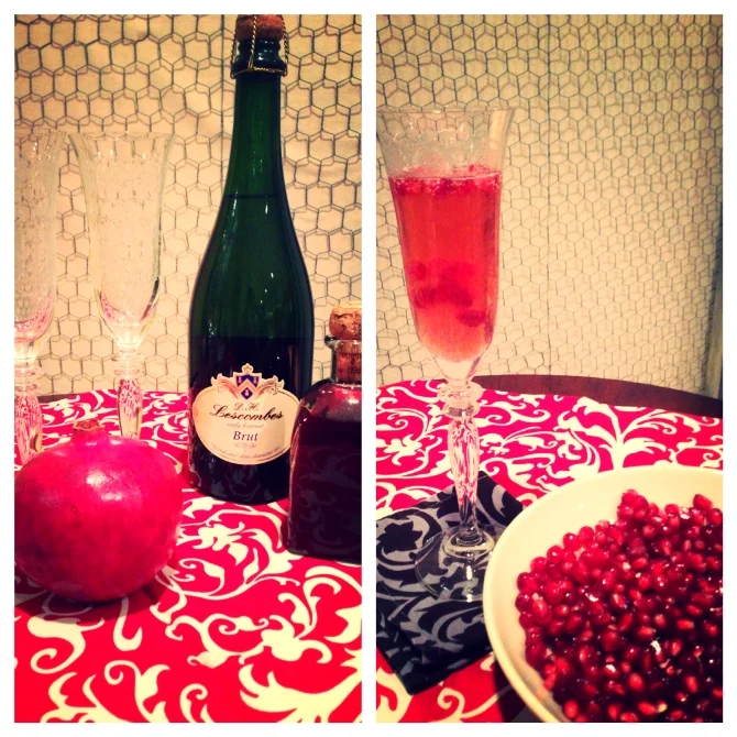Pomegranate Valentines cocktail love