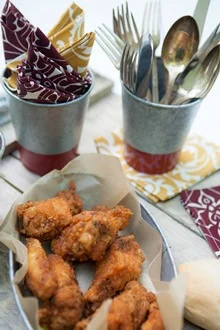 chicken wings cotton cocktail napkins