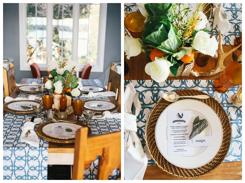 Here, two are used to add color but still expose the rustic table.