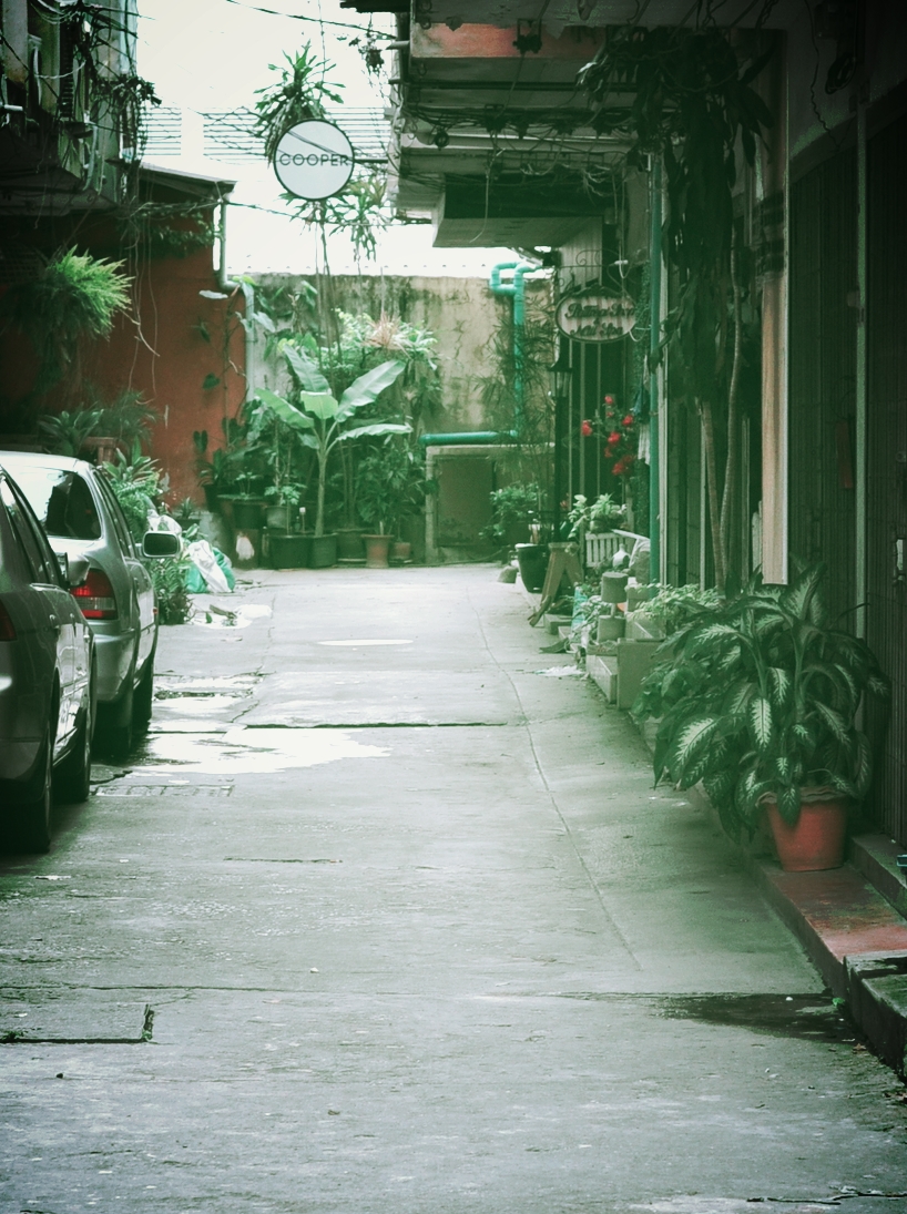 This is what it'll look like when you're looking down the alley. 