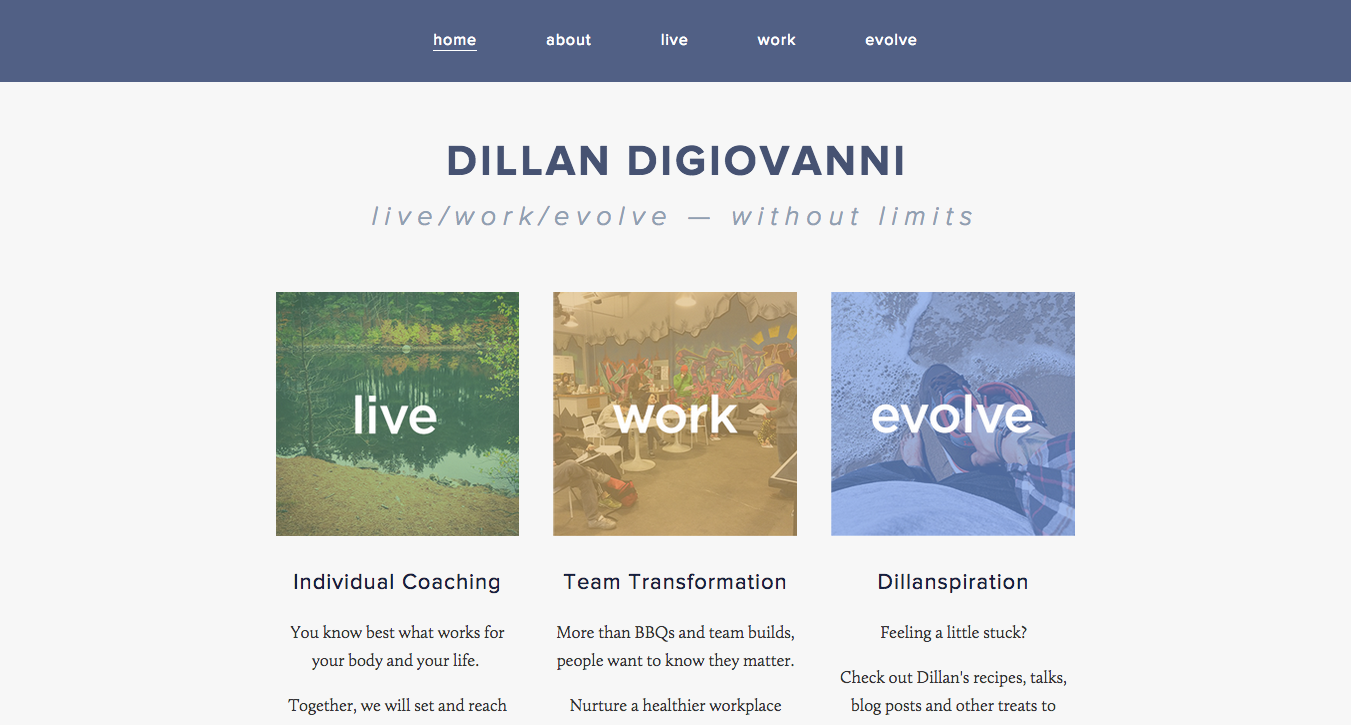 Dillan DiGiovanni Website