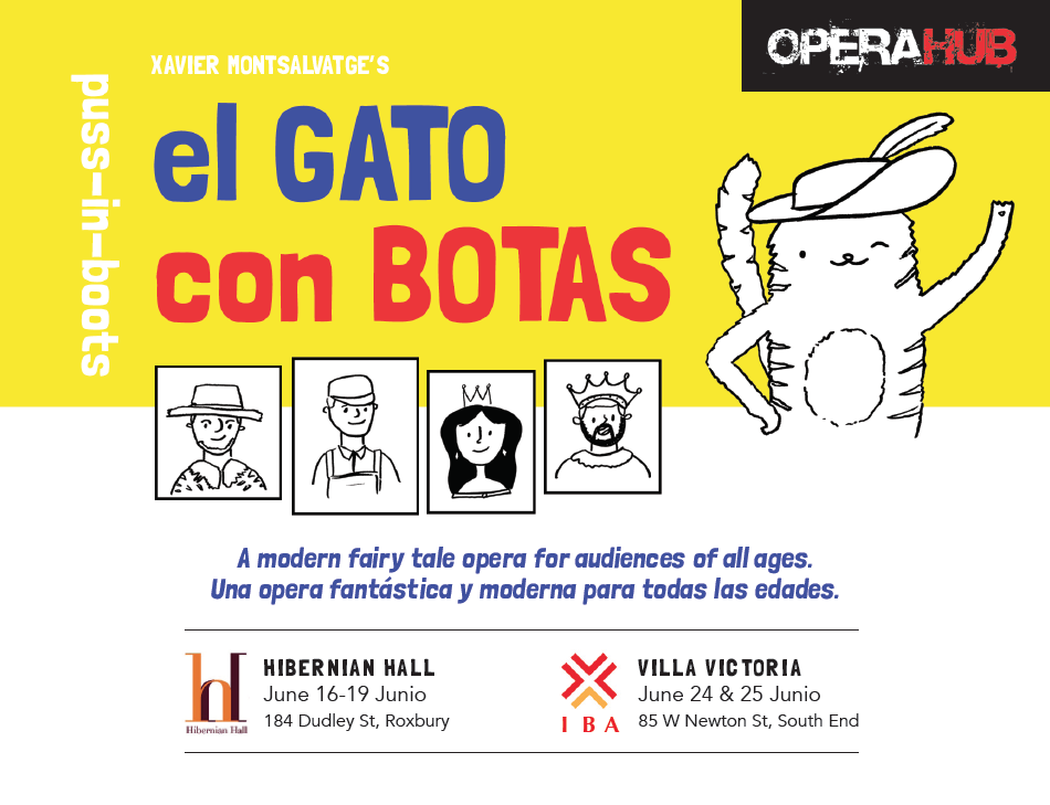 El Gato con Botas - Postcard for OperaHub in Boston