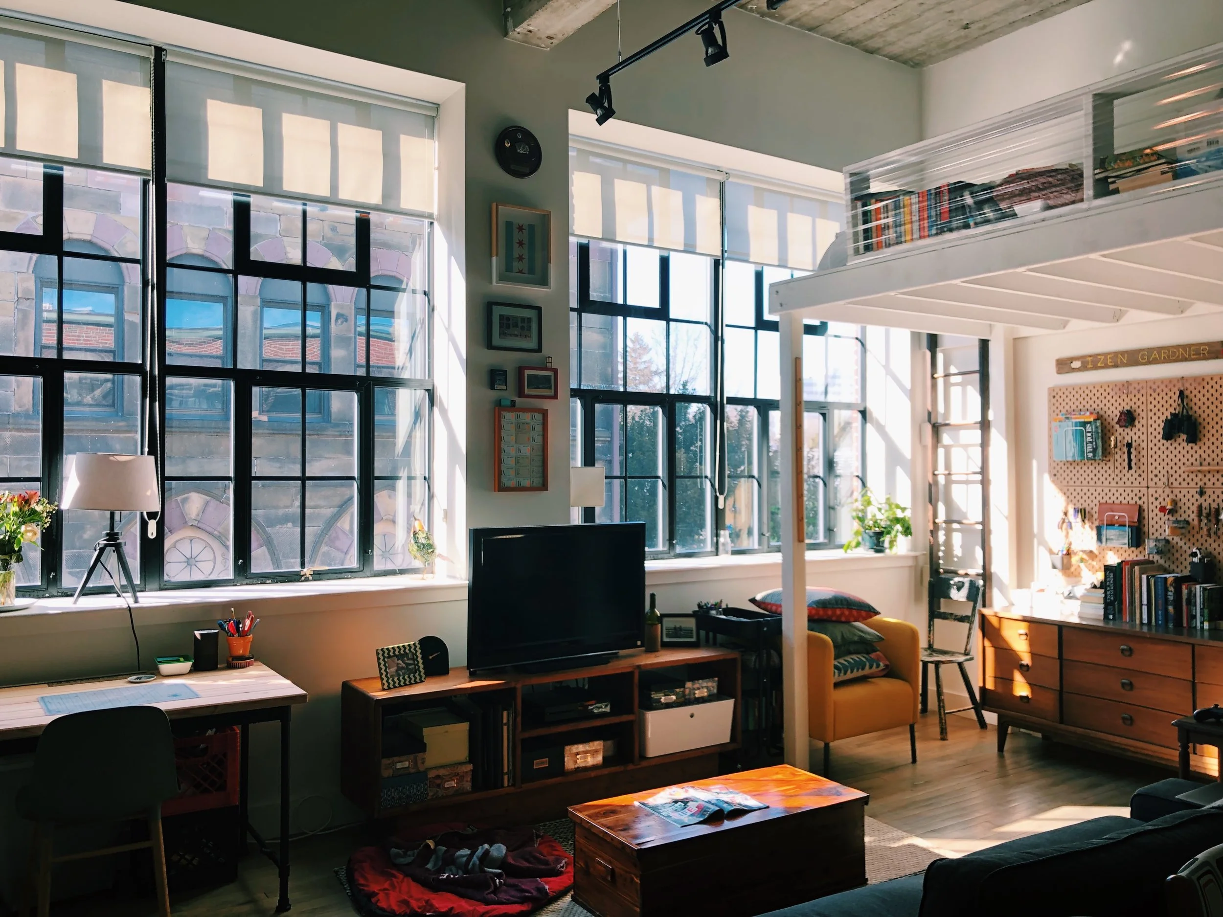 A Look Inside Our Studio Apartment + DIY Loft