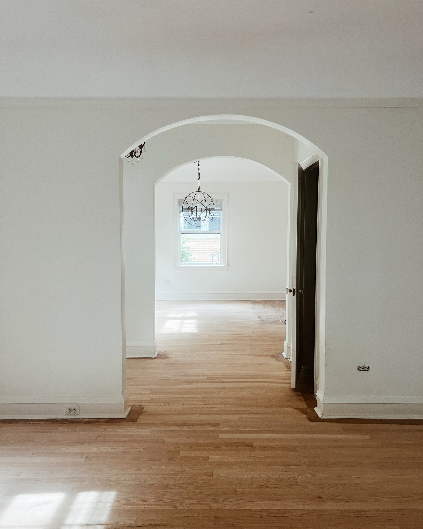I have done 0% of this myself and I&rsquo;m 100% pleased 😄. Floors will be a medium walnut stain and we&rsquo;ll throw some more color in at least one room but for now it&rsquo;s a clean slate!