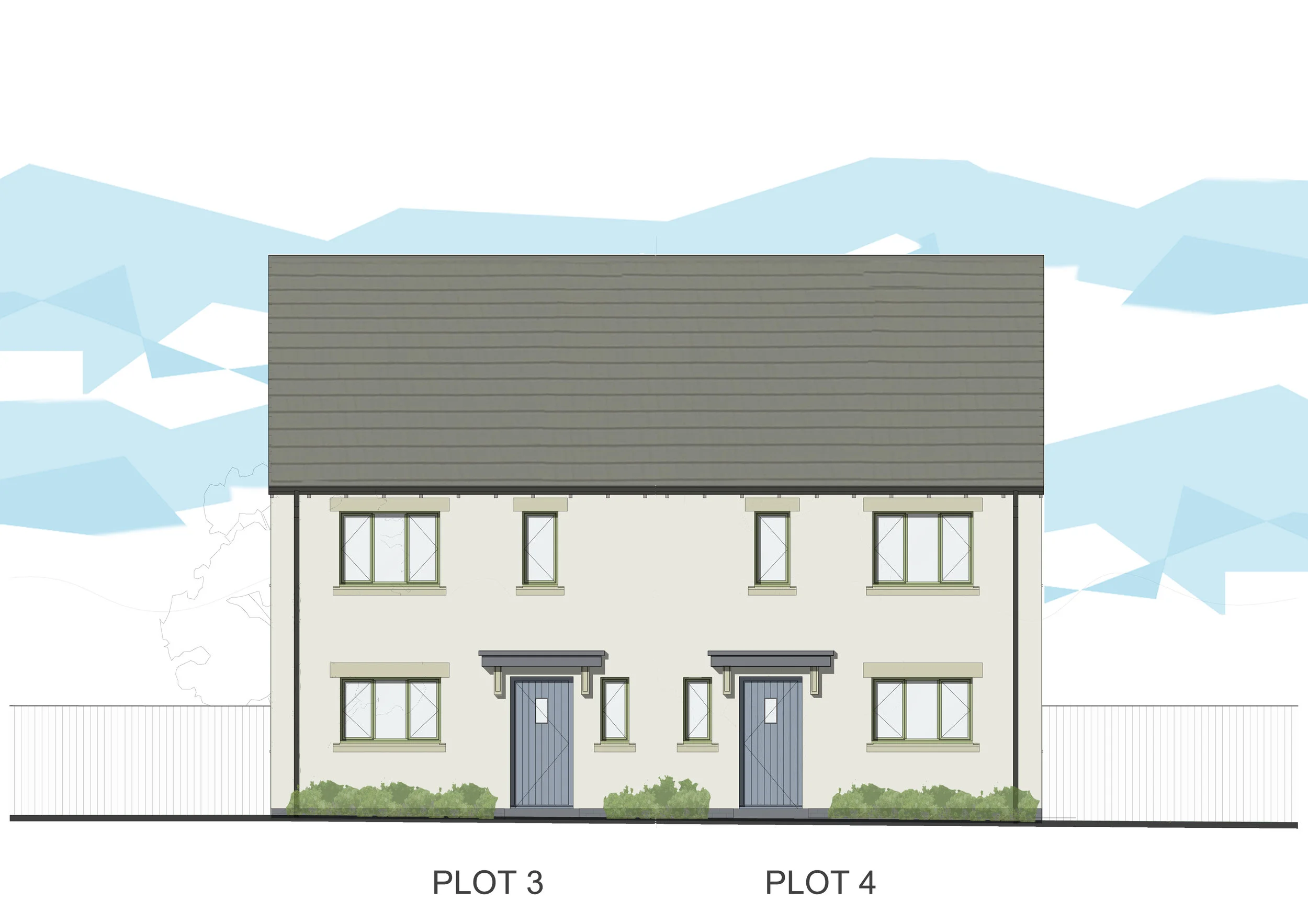 New houses in Sutton Benger