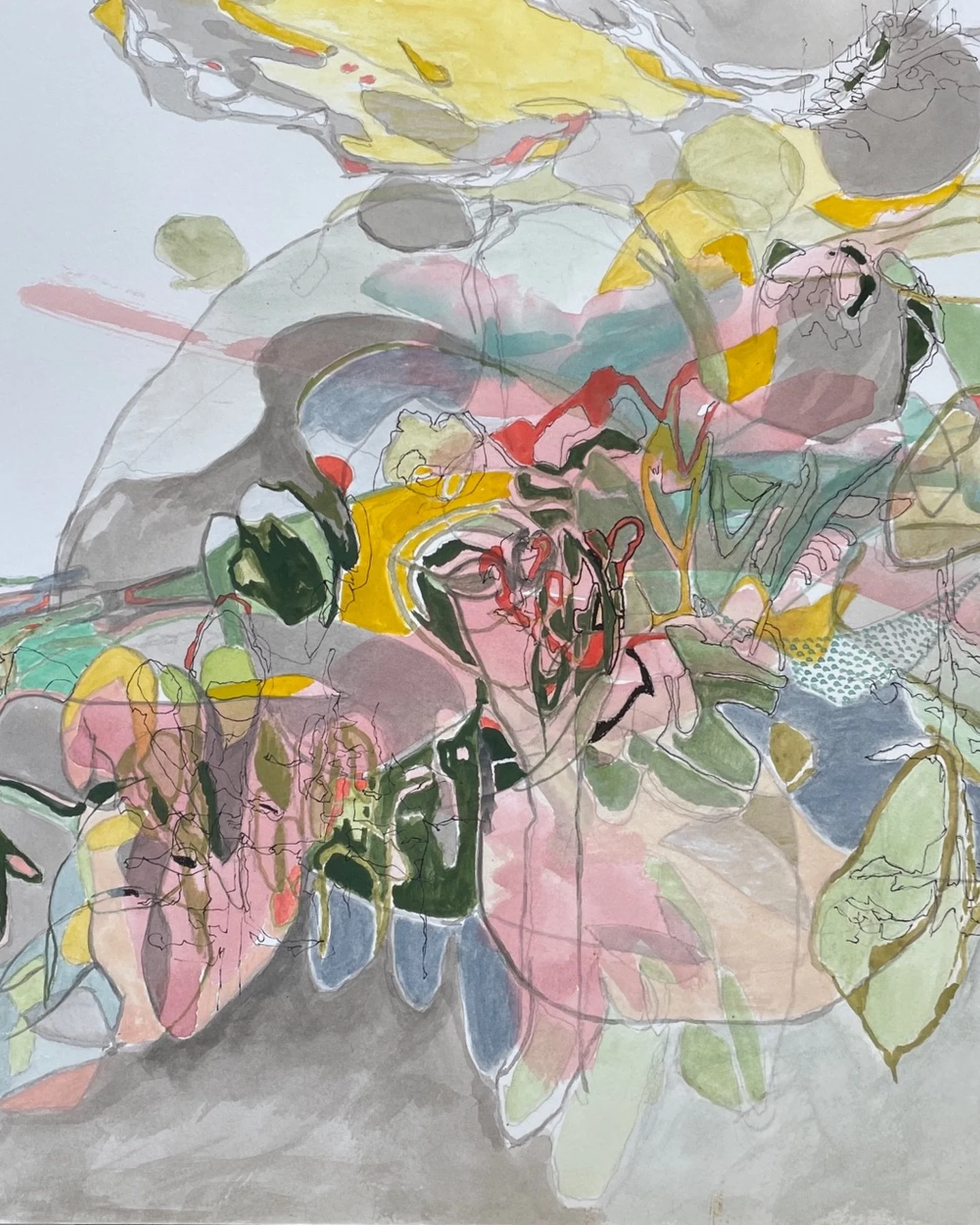 Sketches or finished works on paper&hellip;

Studio practice
18x24&rdquo; mixed media on paper.