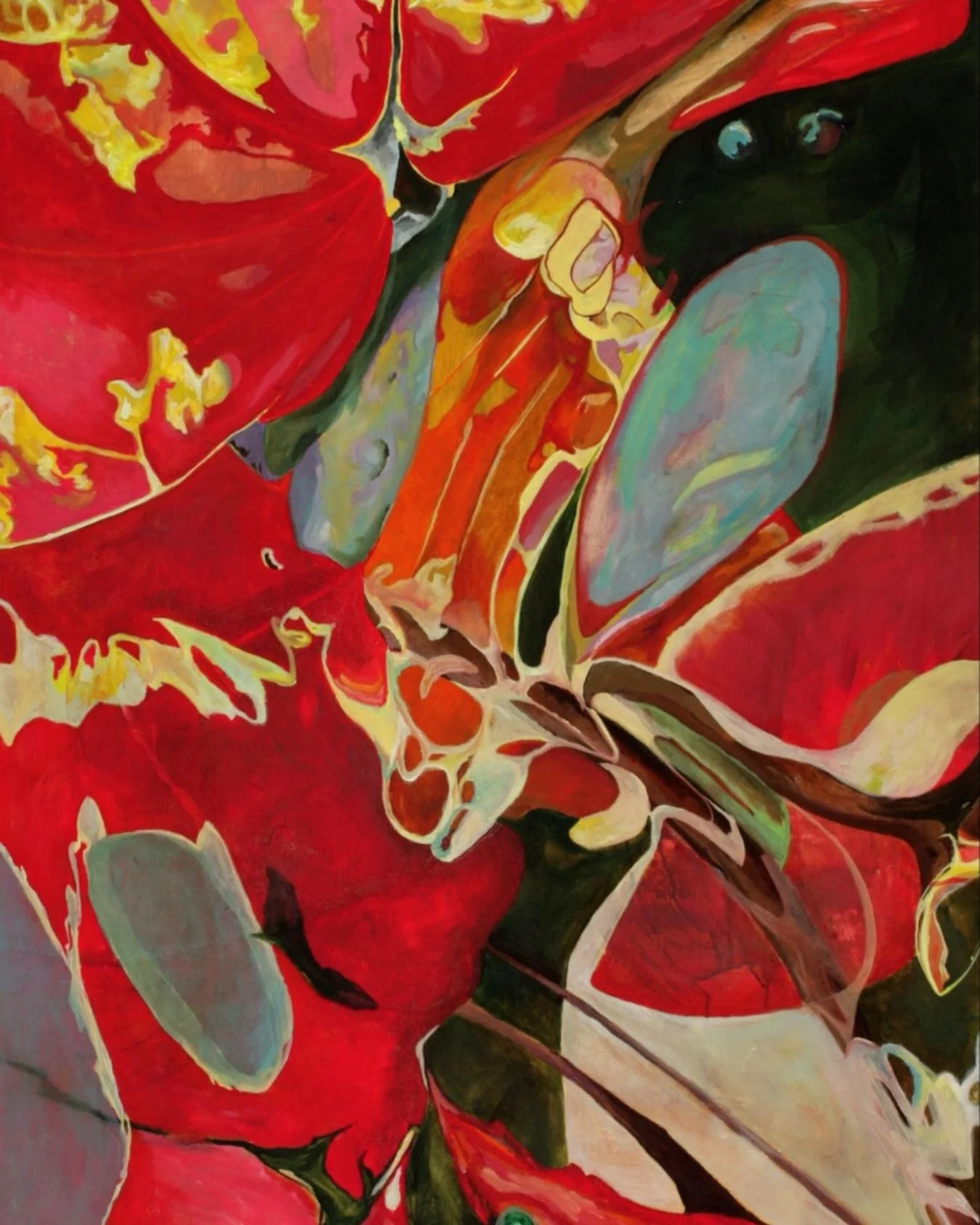 The Nerves Running from my Spine
Completed, 48x36&rdquo;

#art#painting#artist#acrylicabstract#abstractpainting