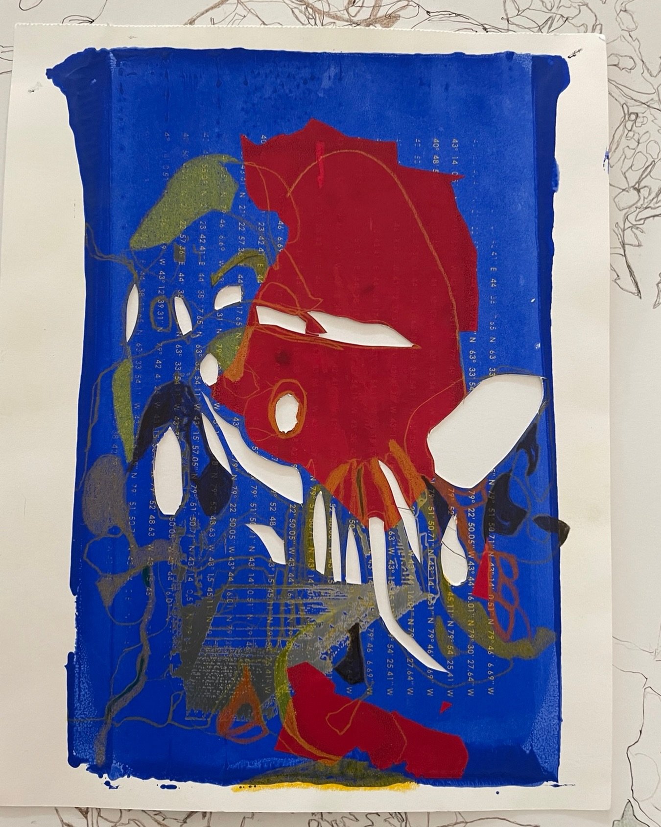 Looking out into the future or looking back.