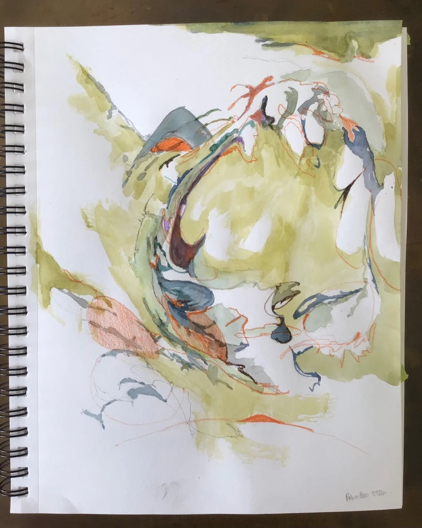 Sketchbook - playing around with ideas. 

#sketchbook#watercolour#pencilcrayon