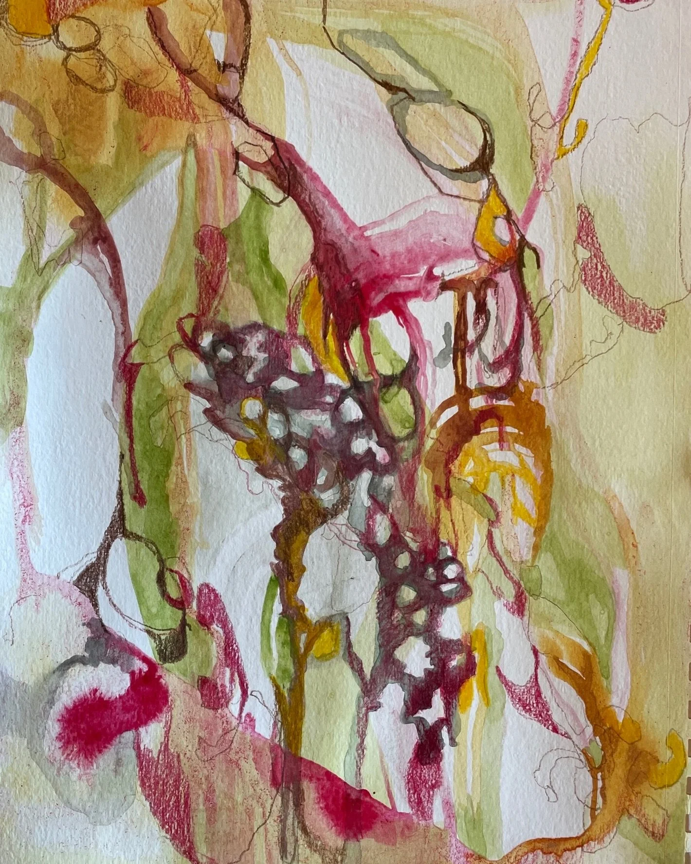 Study in layering, line, edges, colour&hellip;.

#watercolour#abstract#line#paint