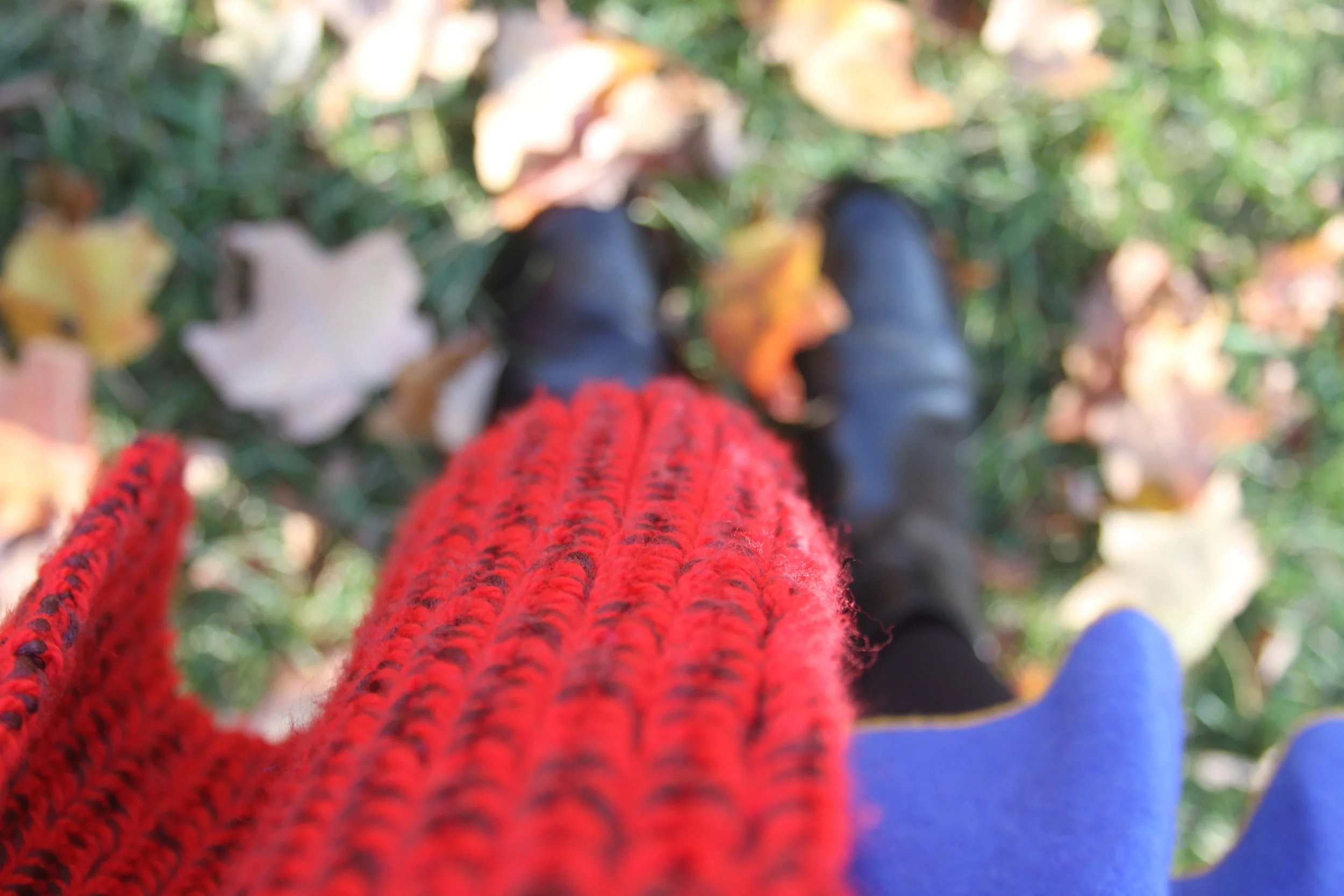 junelemongirl, june lemon girl, fashion blog, red scarf, blue dress, ankle boots