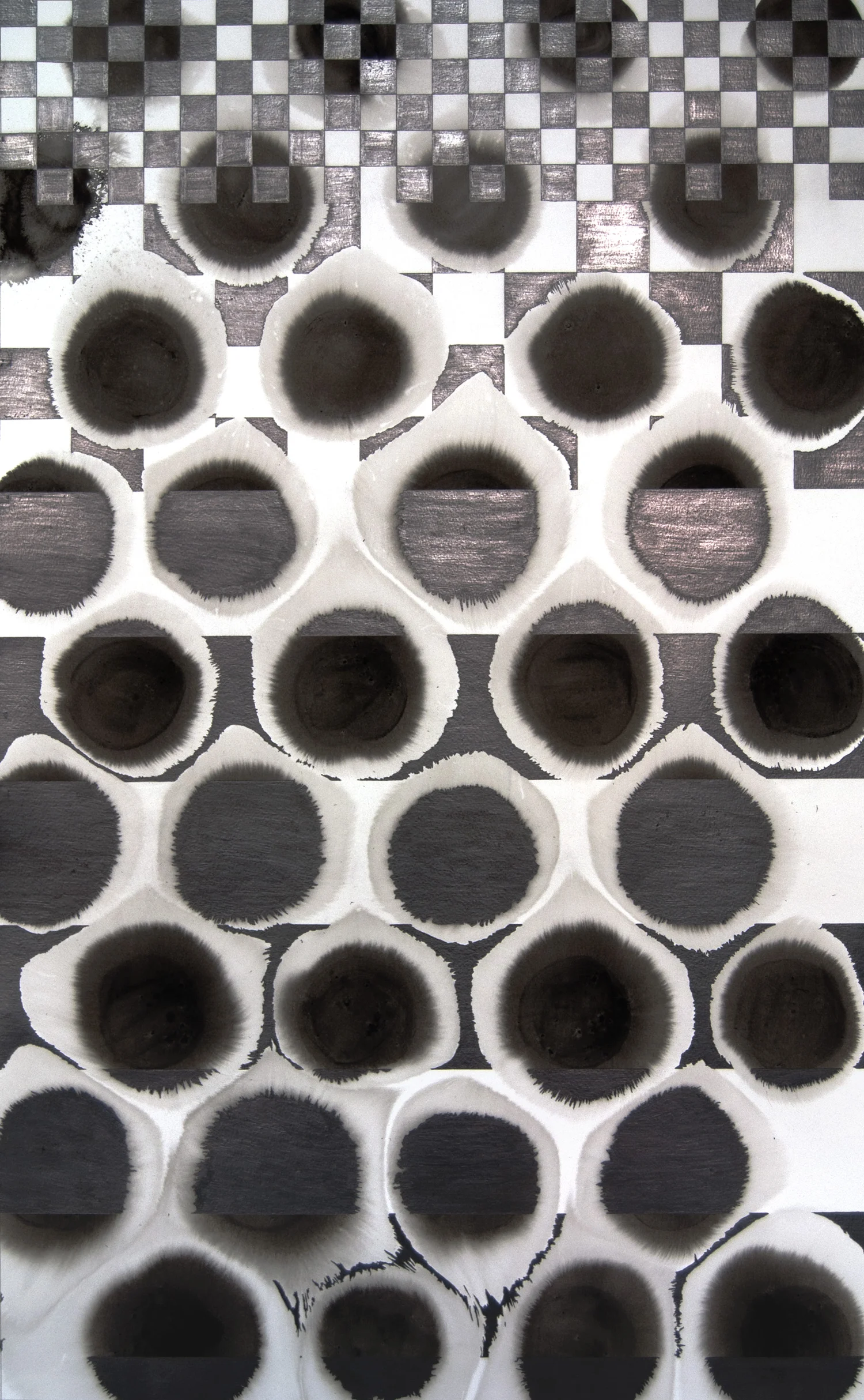 Filling Space #2 , 2014 Graphite and Ink on Paper 39h x 24w IN