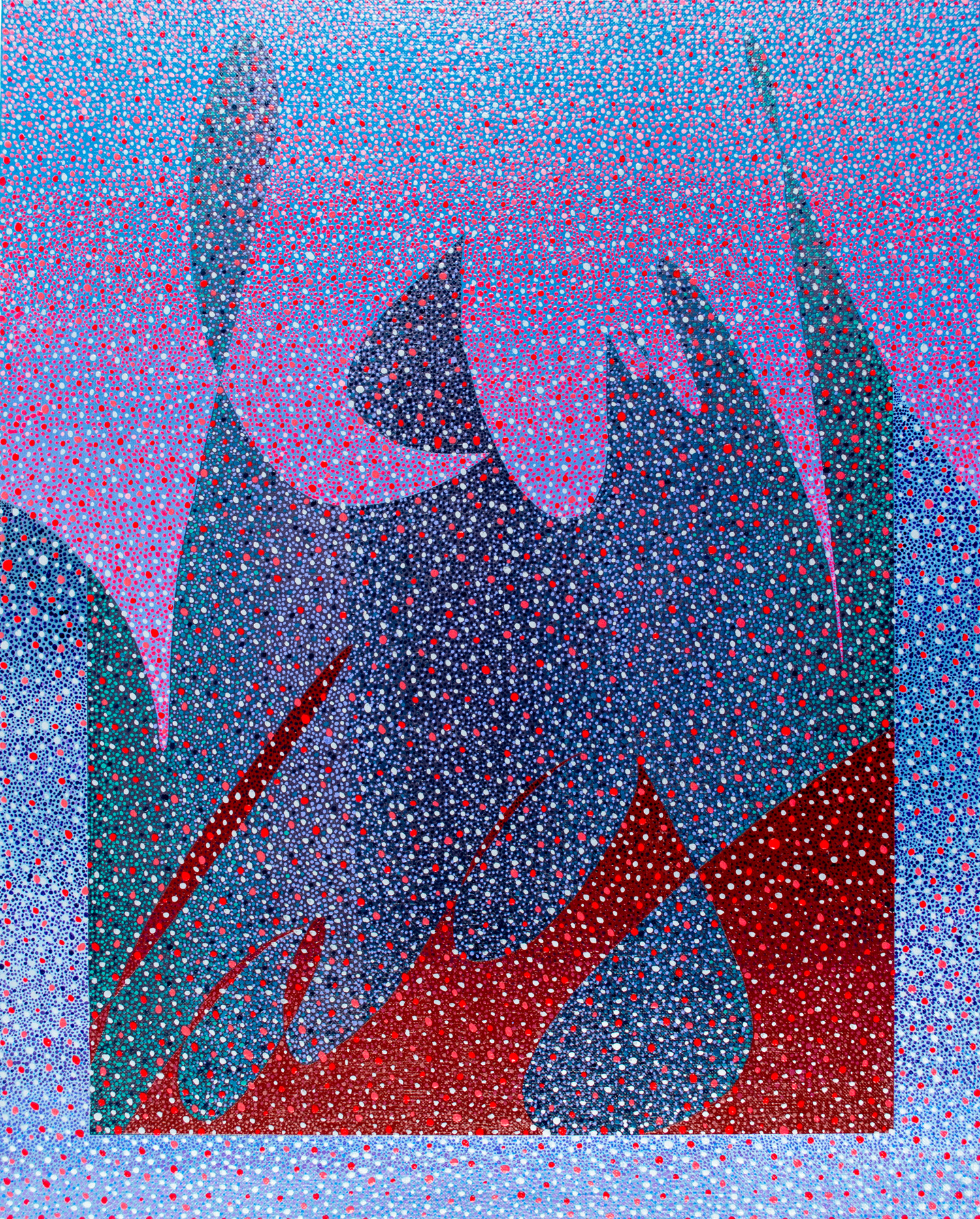 Hashtag , 2015 Acrylic on Panel 20h x 16w IN
