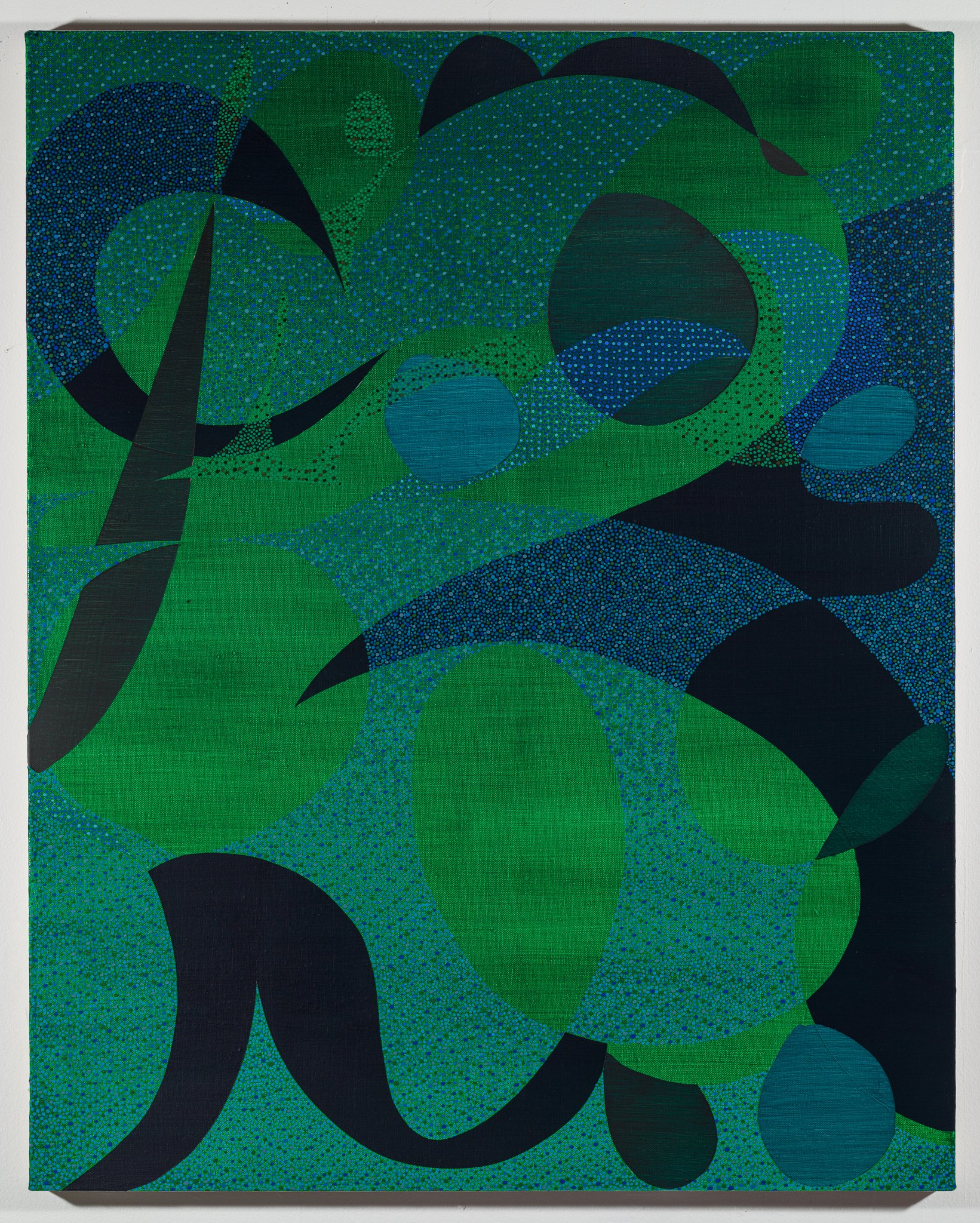   ptp 2,  2023  Acrylic on linen  37.5h x 30w IN   
