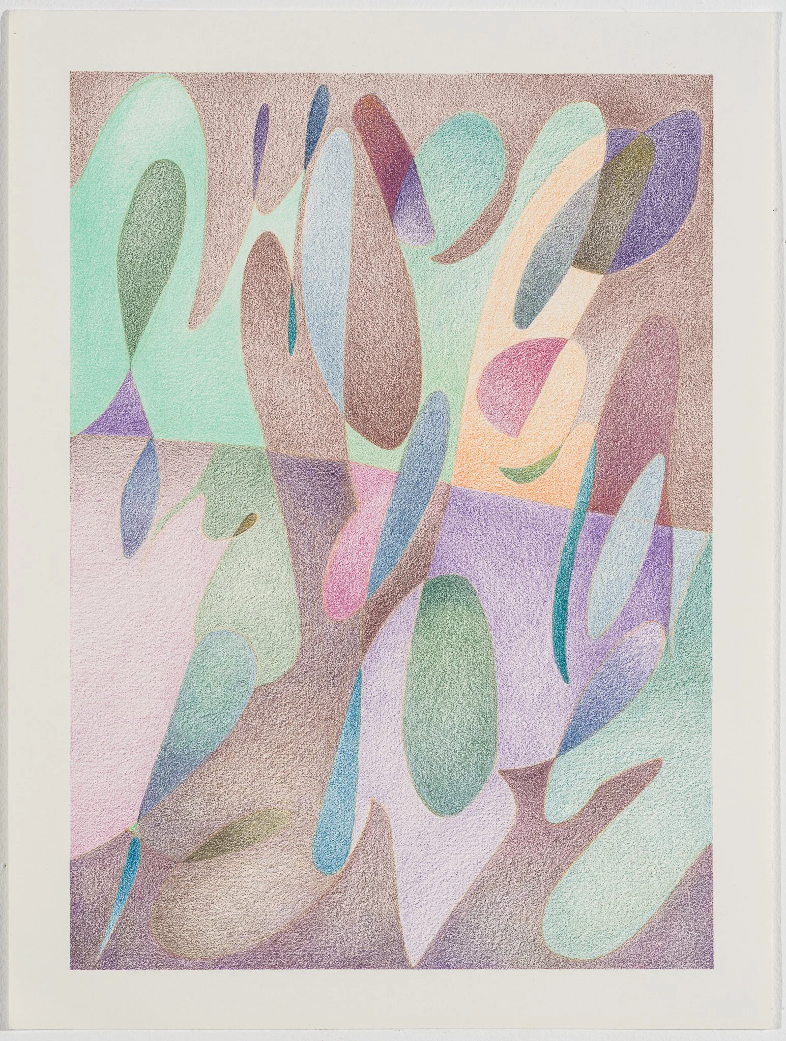   wfd , 2023  Colored pencil on paper  12h x 11w IN (paper)   