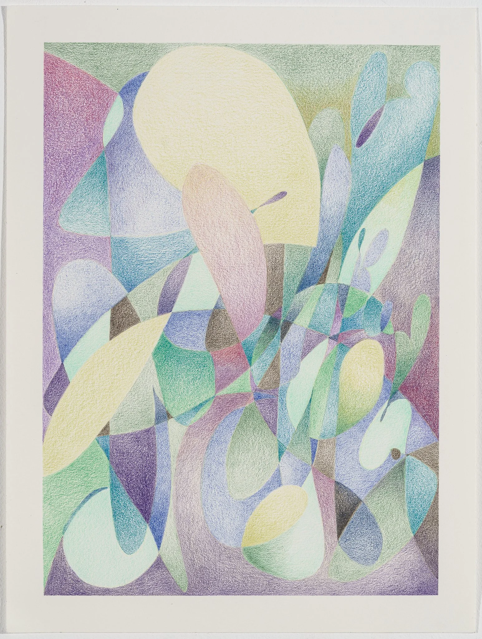   untitled , 2023  Colored pencil on paper  12h x 11w IN (paper)   