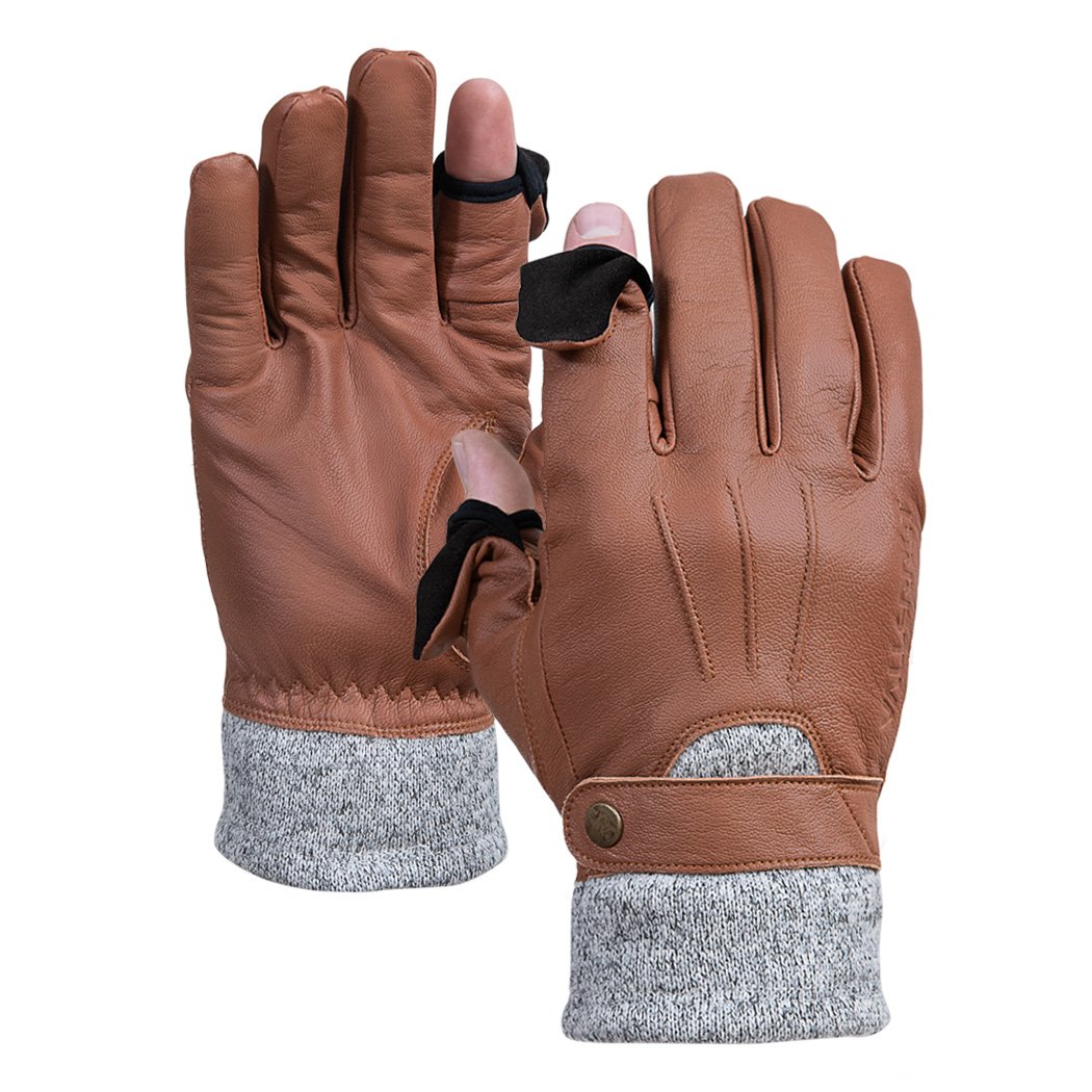 Choose Size Leather Shooters Glove Brown October Mountain Products 