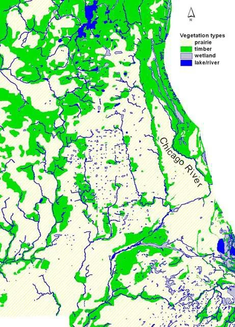 Ecosystem Map from the Morton ArboretumCourtesy of Jeanette McBride–Morton Arboretum.