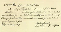 Sales Certificate, 1830 A combination of land grants, state and federal funds, and loans covered the cost of building the canal. Courtesy of Illinois State Archives