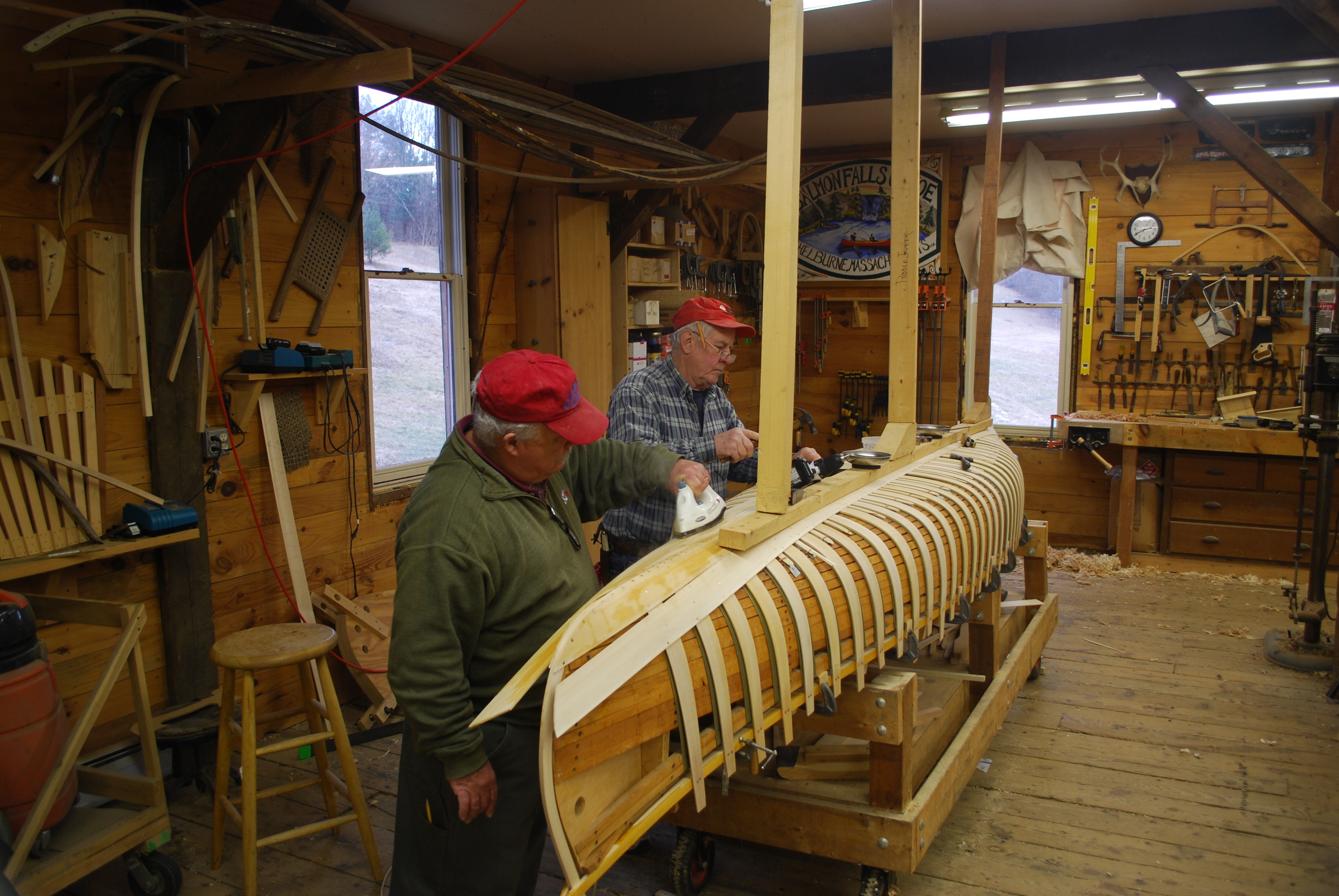 Attaching the garboards