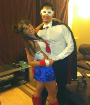 2013 Halloween Tuxedo Mask&Sailor Moon.JPG