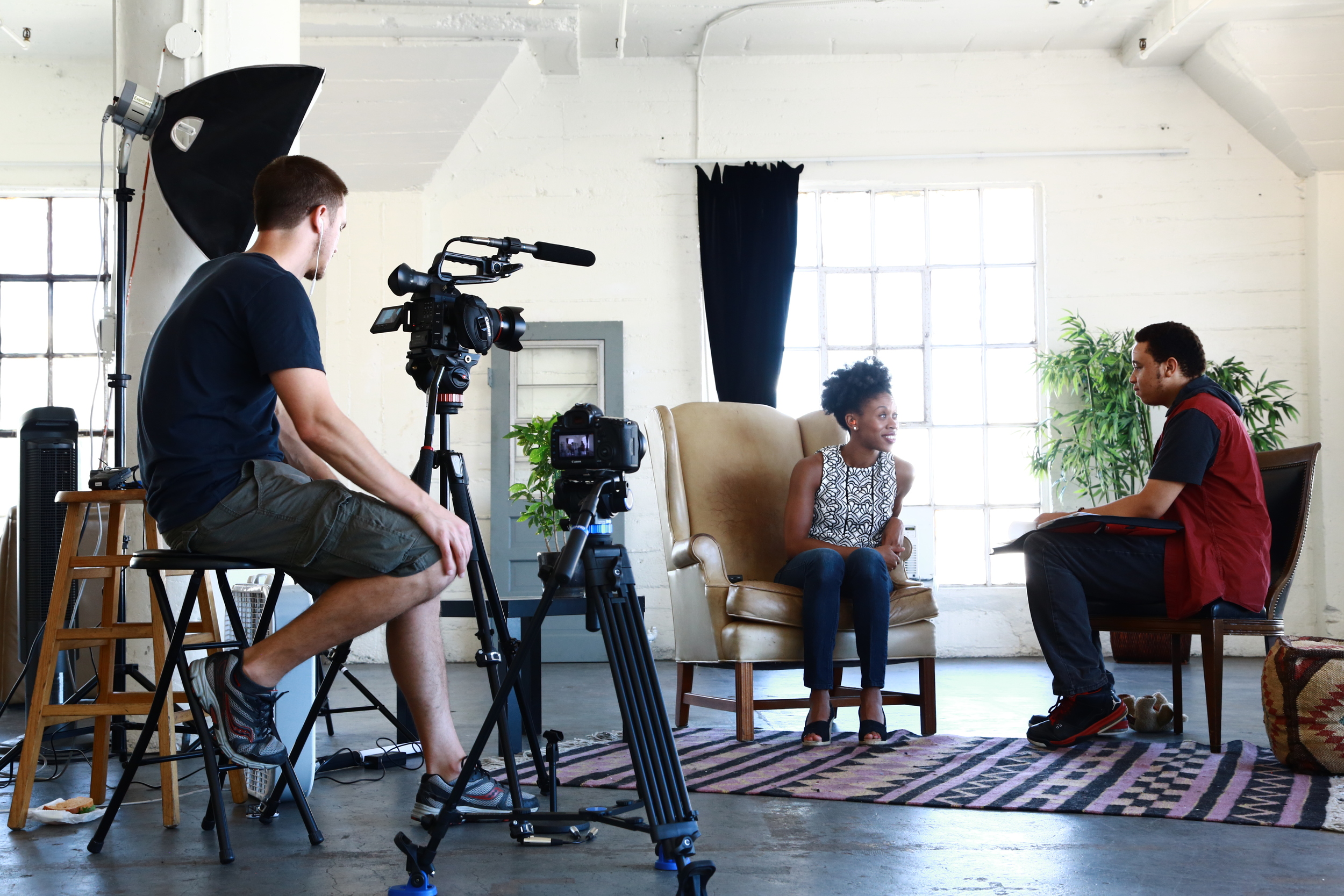 Pictured: Kevin shares his adoption story with me on the set of The Adopted Life for episode #2. Location: Astroetic Studios . Los Angeles, CA Photo Credit: Audrey Matos