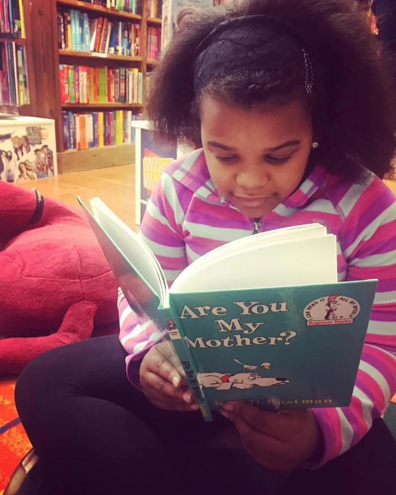 Many of my weekends are spent mentoring young transracial adoptees. While browsing books at a local bookstore, she grabbed the book "Are You My Mother," even though it is below her reading level. It prompted a rich discussion around her "Ghost Kingdom." -Angela Tucker, 2017 