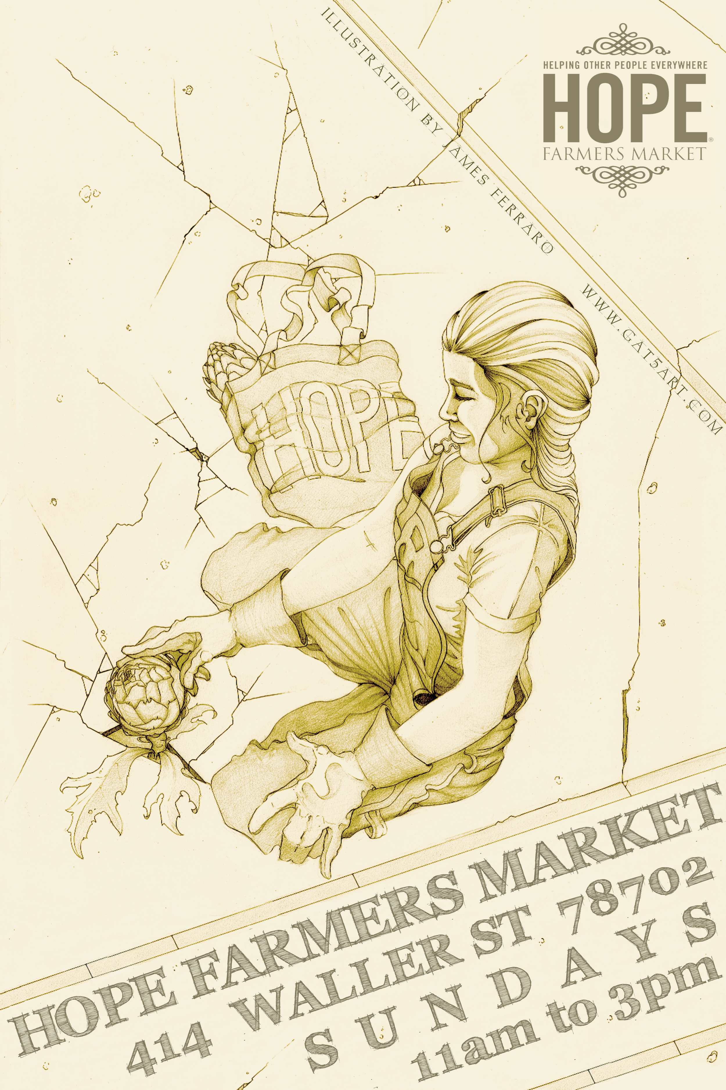 hope farmers market poster