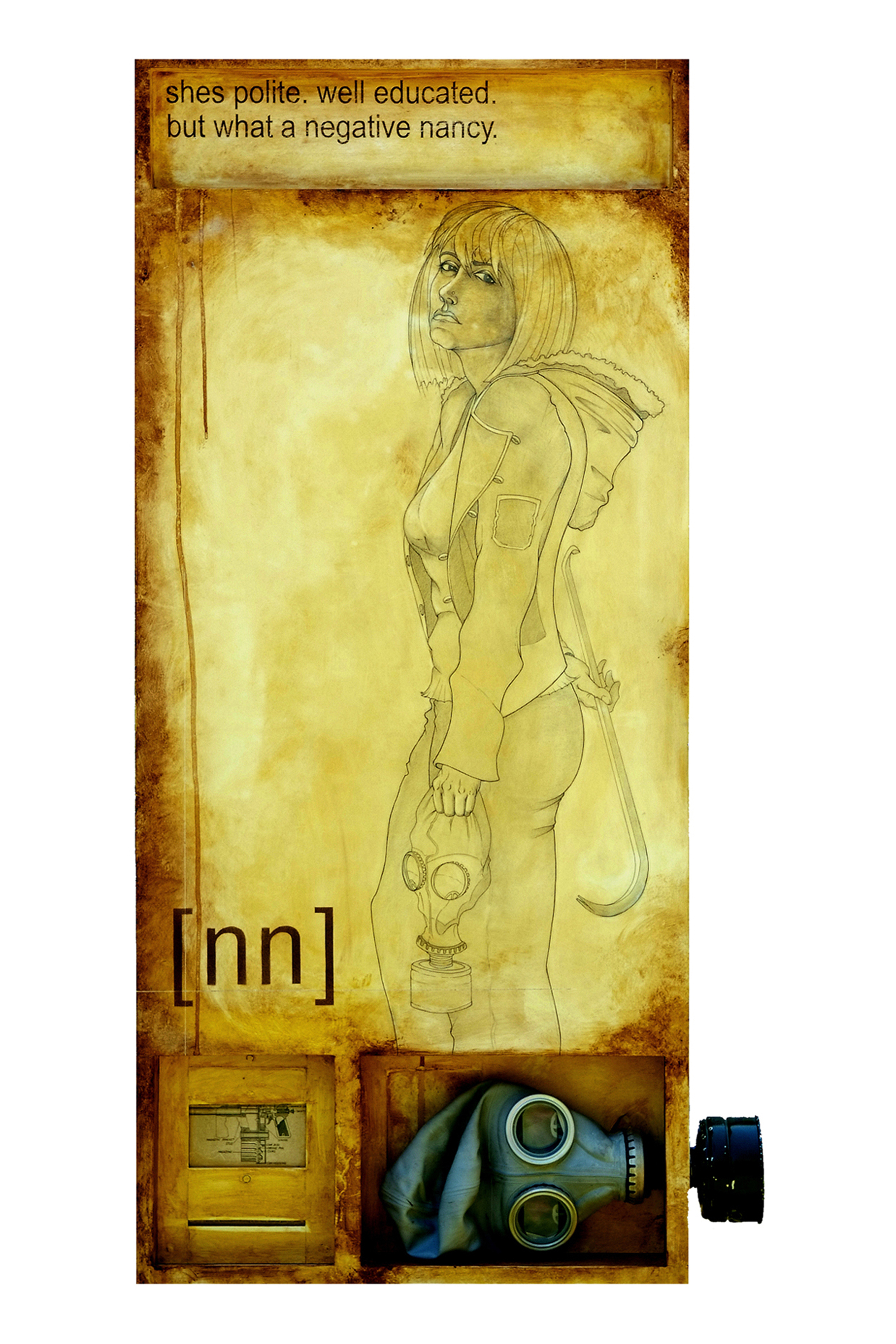 negative nancy 4 of 18. 55" x 28" sliwa private collection
