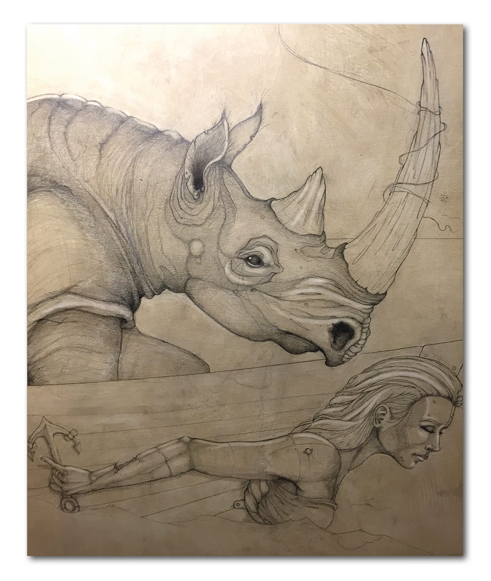 Progress shot of a 2015 commission.
