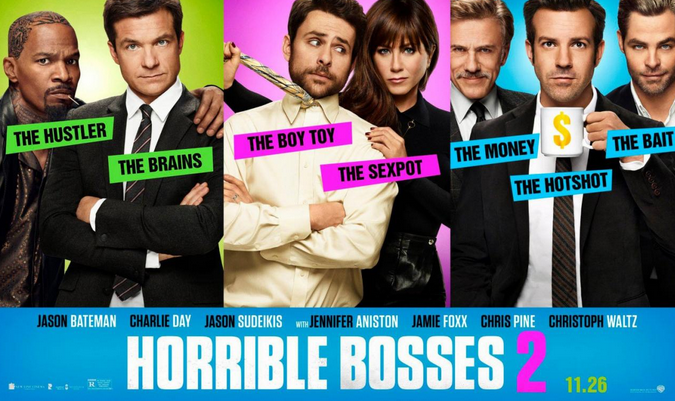 Promotional poster for Horrible Bosses 2