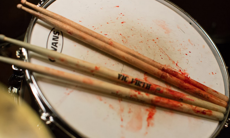 Blood on the drums