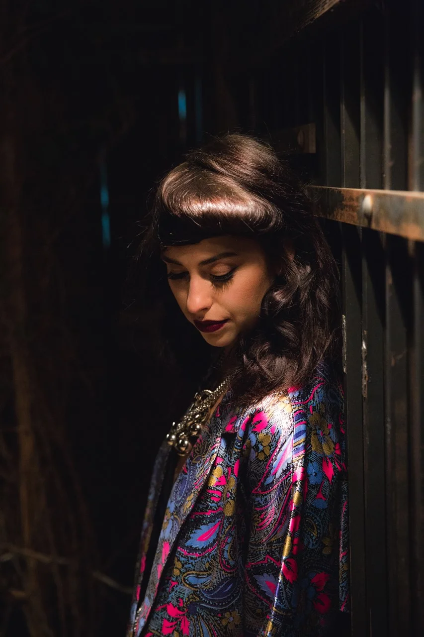 I had a few minutes for a mini photoshoot with Kimbra in a fly futuristic coat.