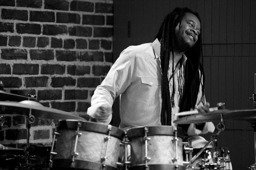 Quentin Baxter on drums