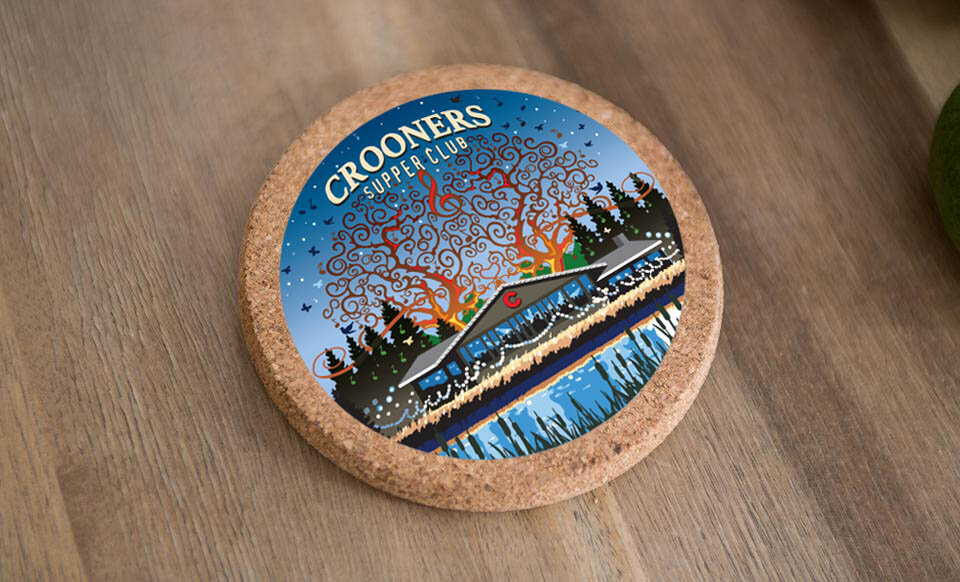 Crooners Coasters (5 Pack)