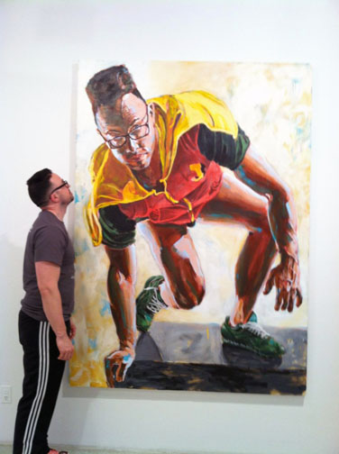 "Boy Wonder" installed at Corridor Gallery 