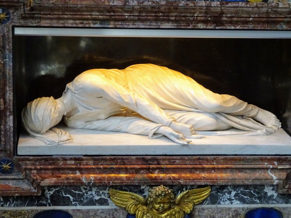 the Virgin Martyr of Saint Cecilia Sculpture