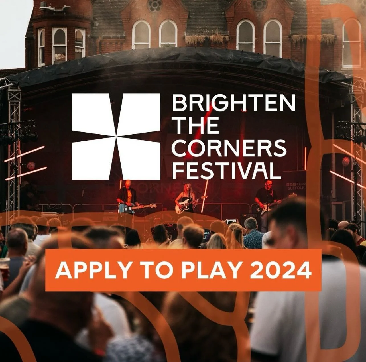 Our partner organisation @brightenthecornersips have opened applications for bands to play at the upcoming festival this summer. Head to their page for more details. 

#musicfestival #ipswich
