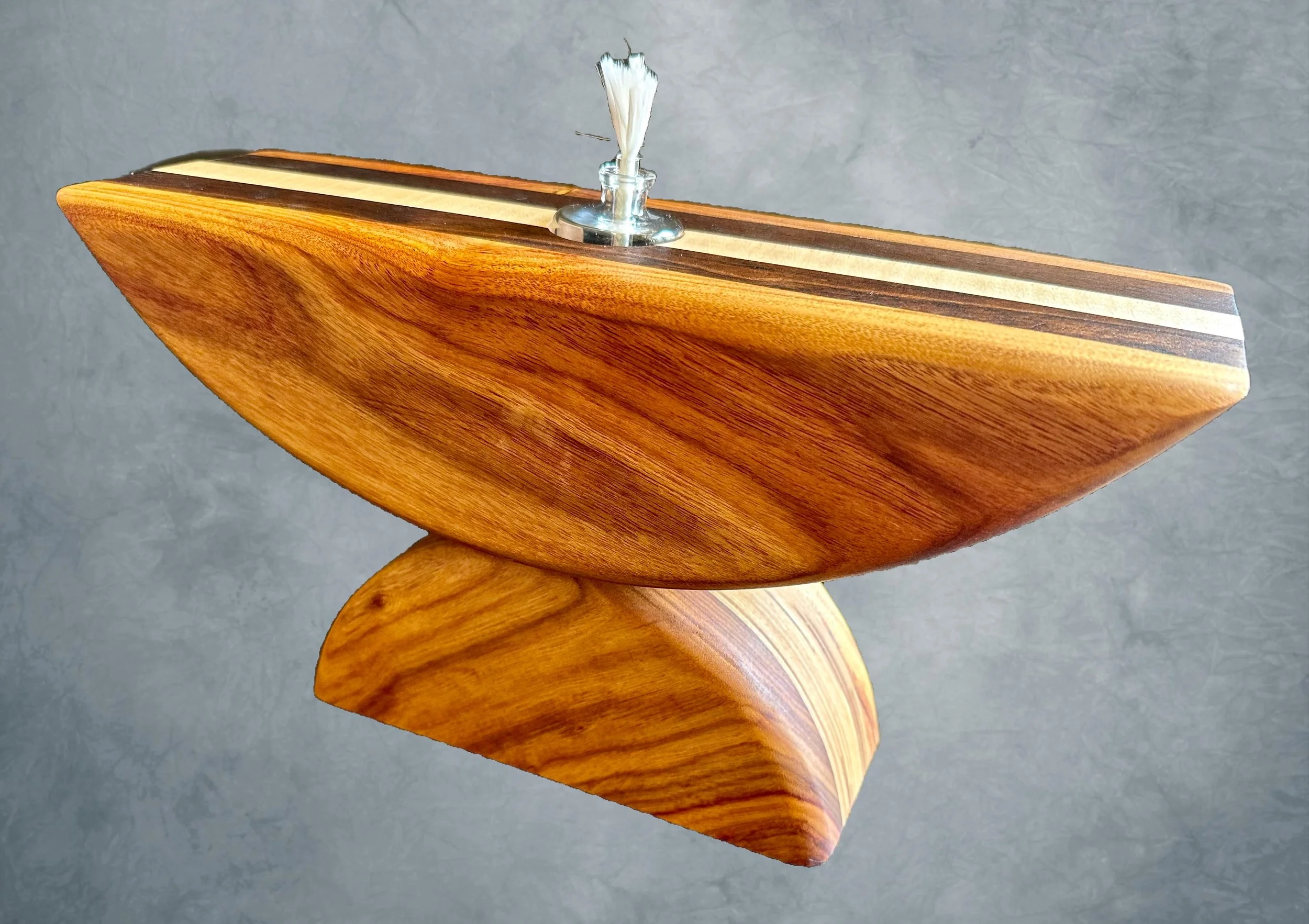  Canary Wood, Walnut, Maple  13 X 4.5 X 8  $250 