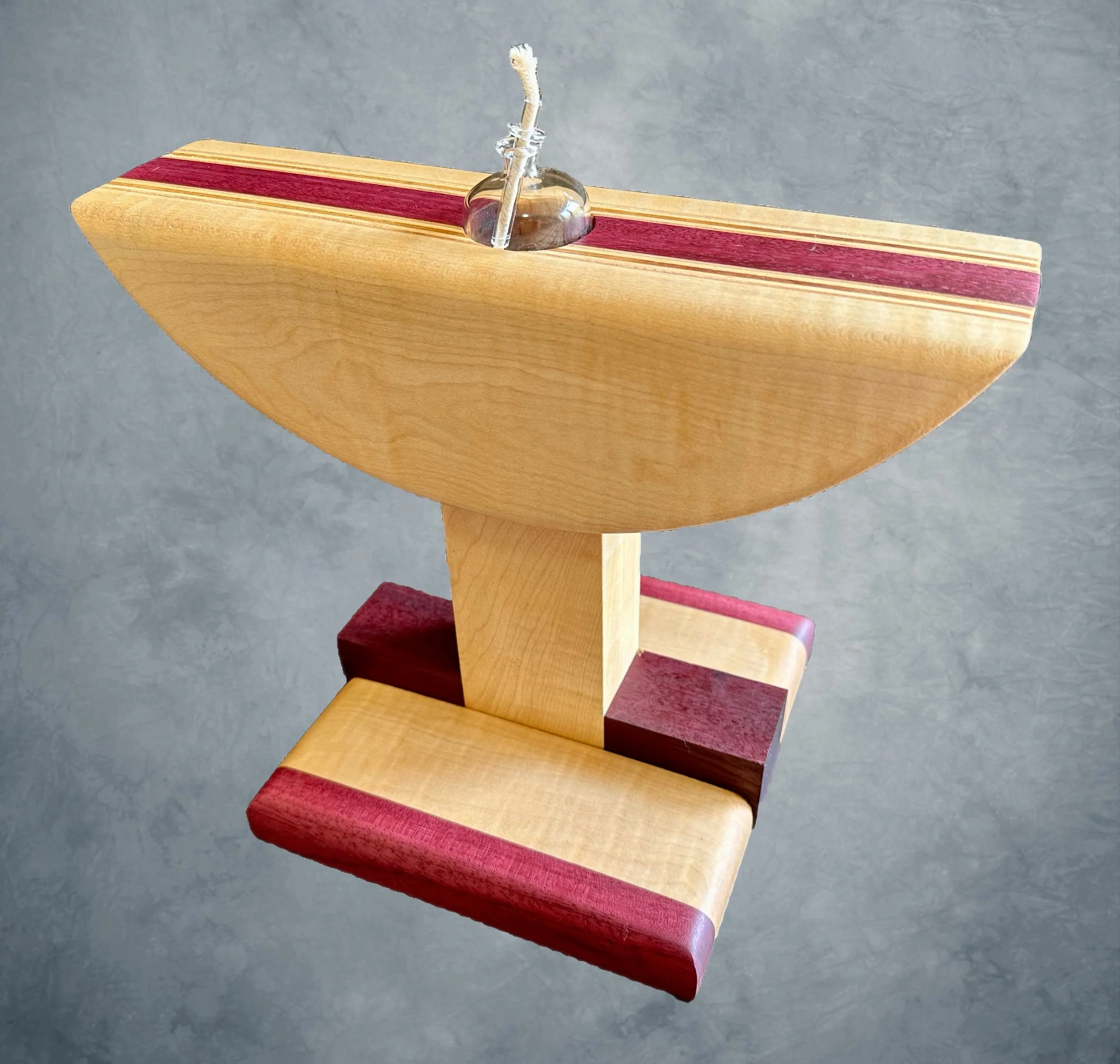  Maple, Purple Heart, Baltic Birch Plywood  11 X 7 X 10.5  $250 